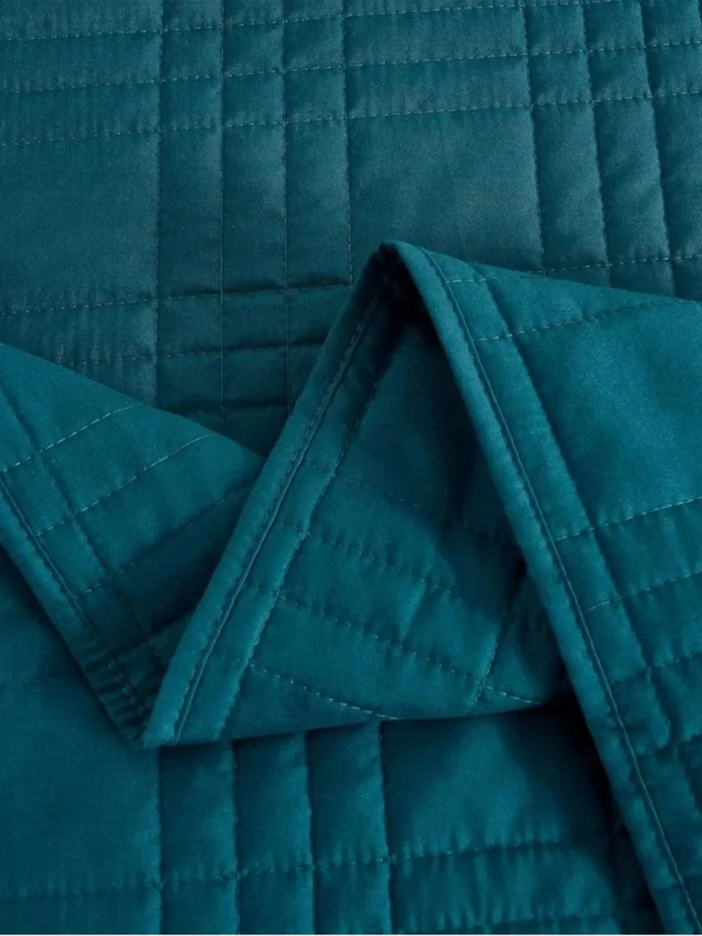 Teal king 3 piece Quilted Bedspread Set